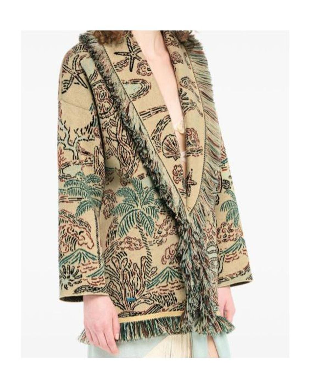 Alanui Metallic Belted Cardigan