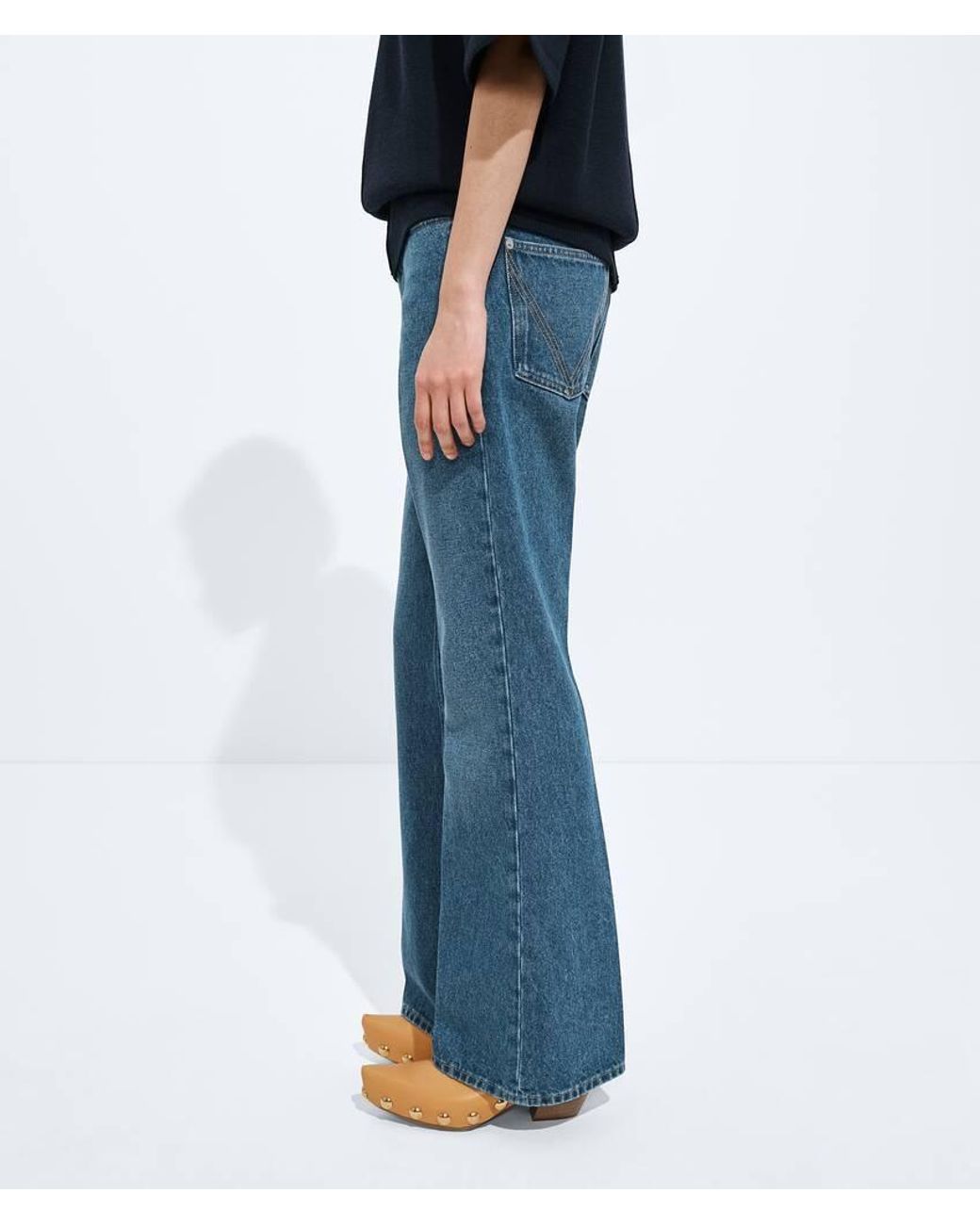 Bottega Veneta Blue Flared Jeans
