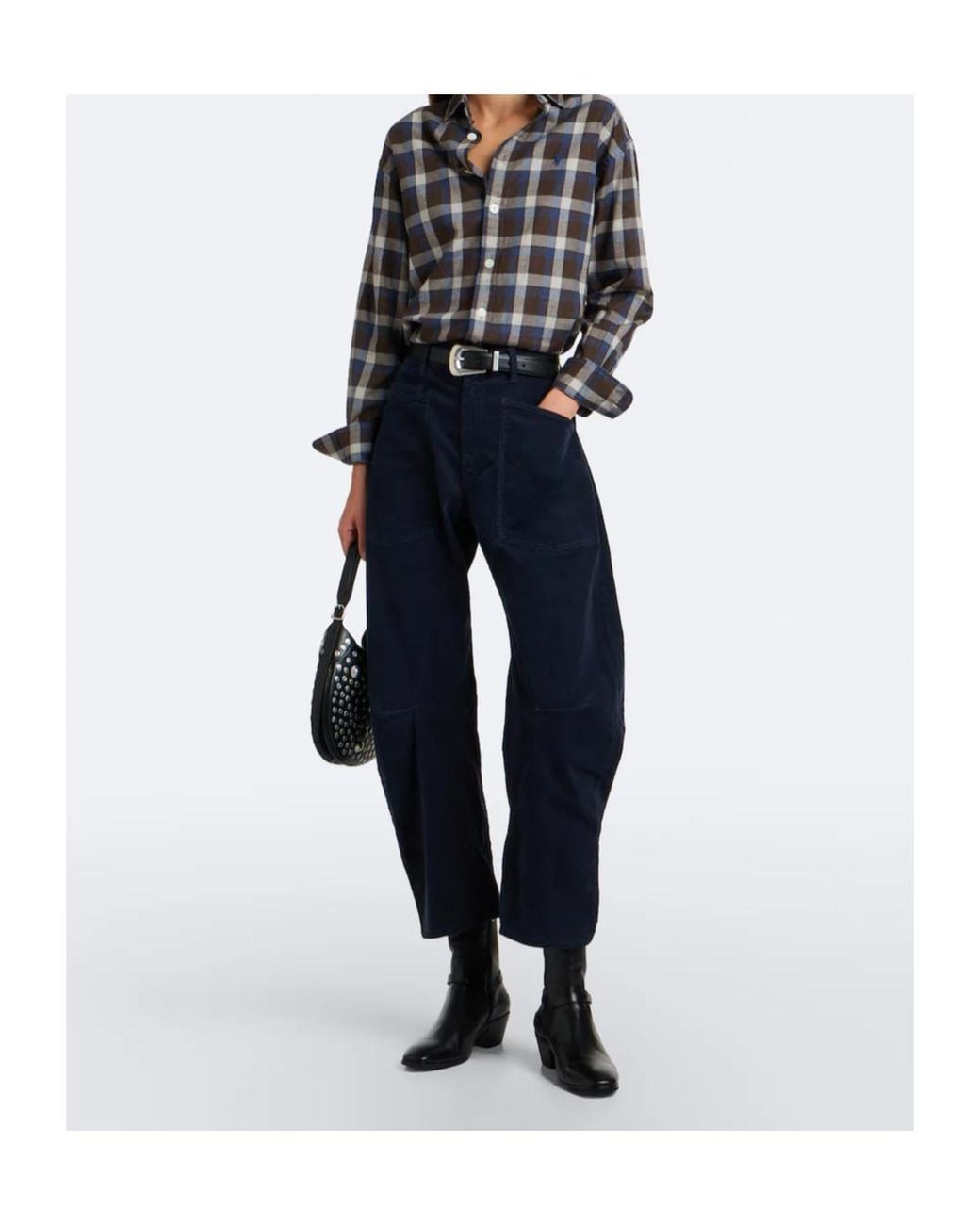 Nili Lotan Blue Five-Pocket Jeans