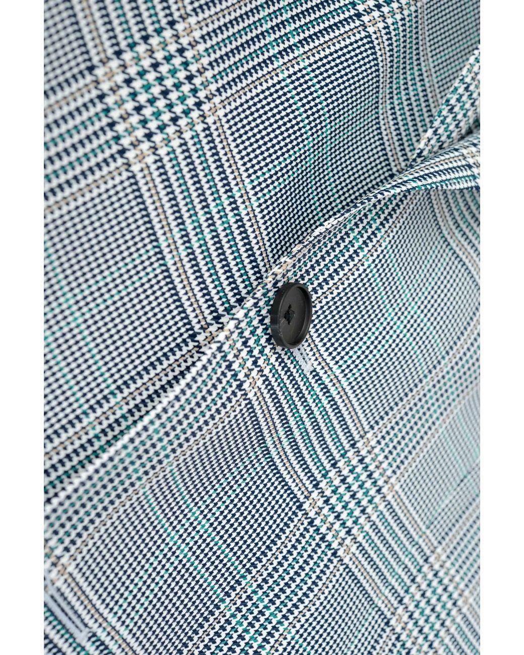 Boss Blue Boss Single-Breasted Checked Jacket for men
