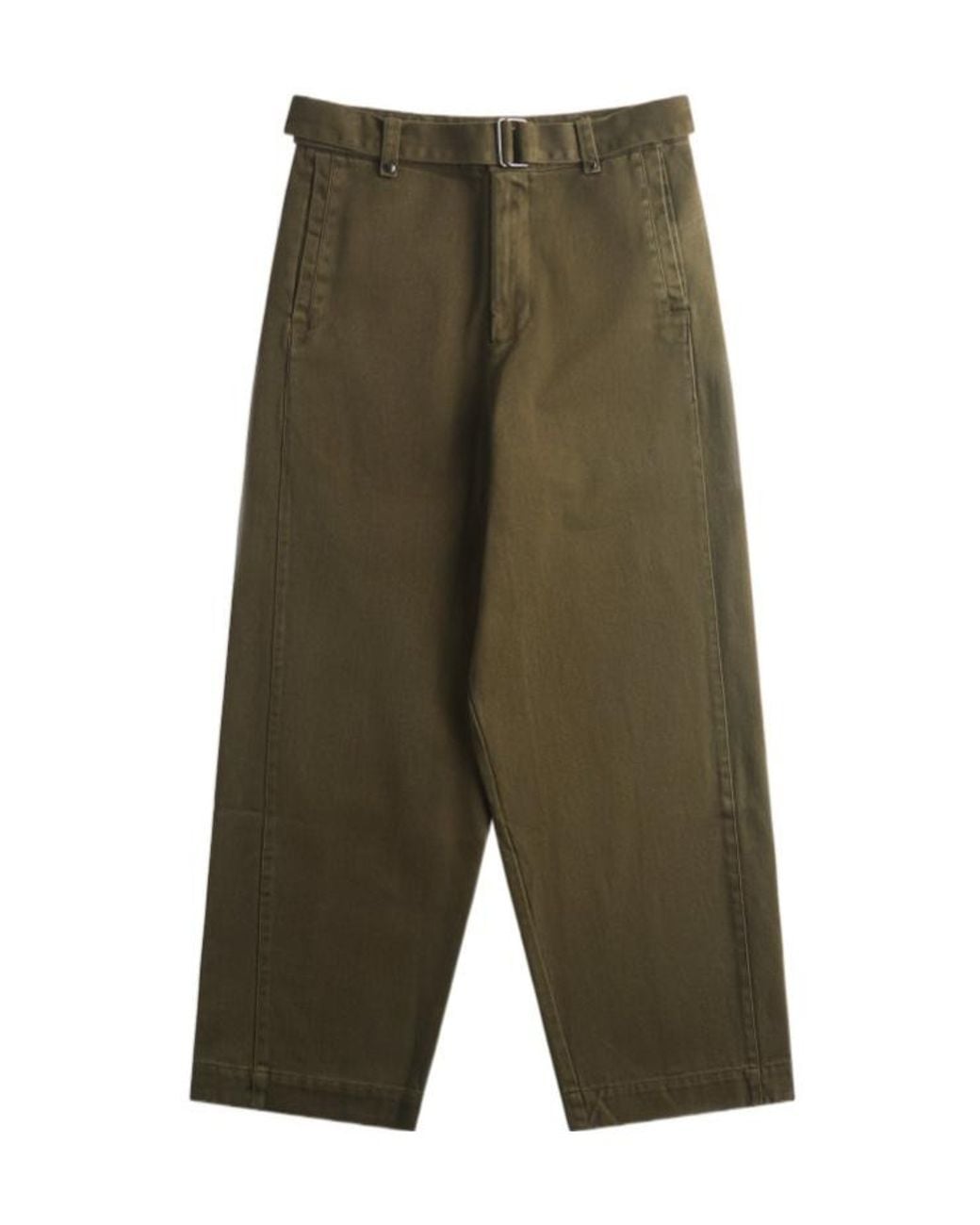 Entire studios Green Gullypant Belted Straight Pants for men