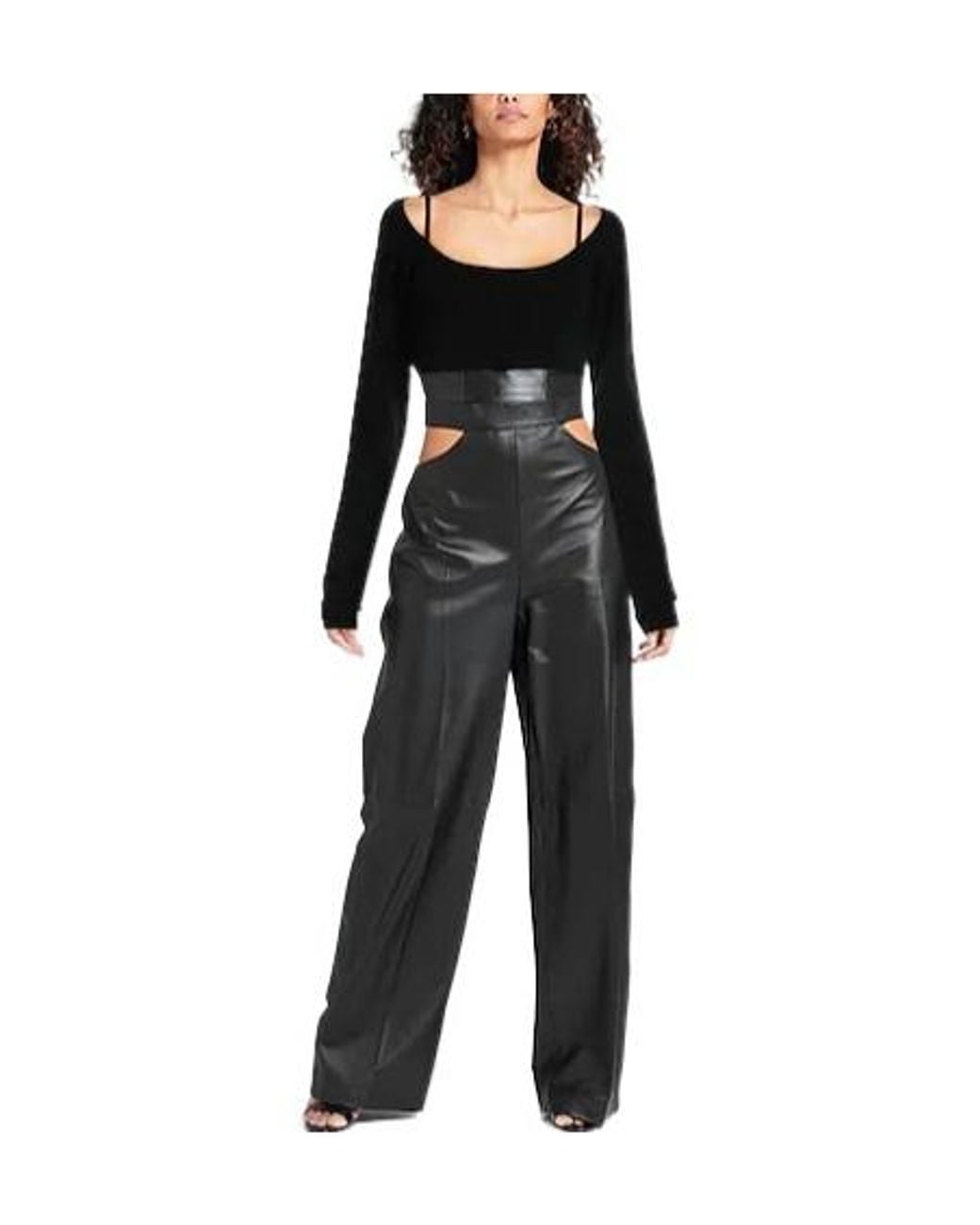 Sportmax Black Wool Long Sleeve Top