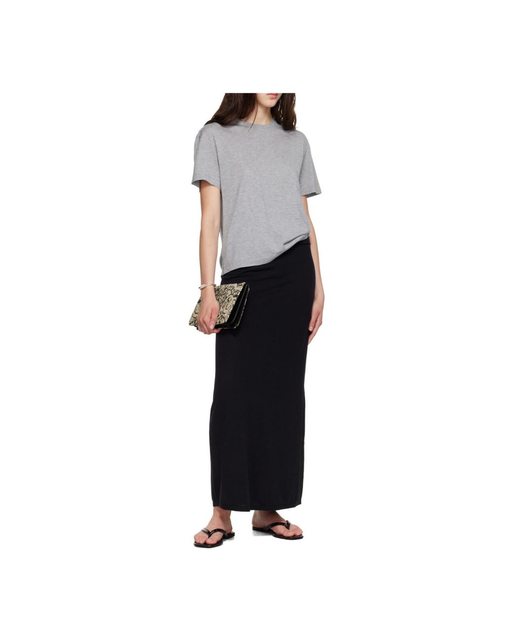 Totême Metallic Patterned Clutch