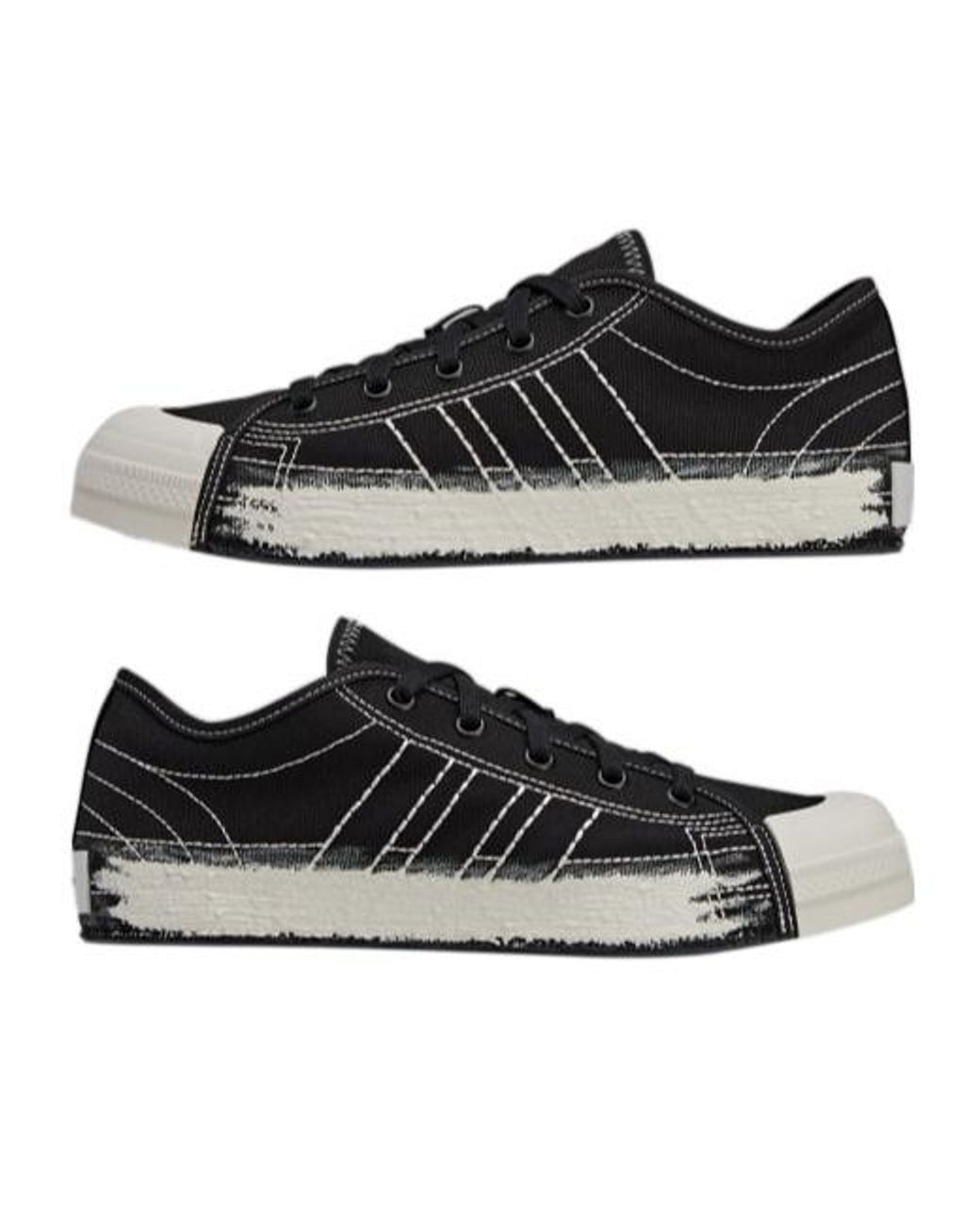 Adidas Black Nizza Lo Low Top Casual Shoes for men