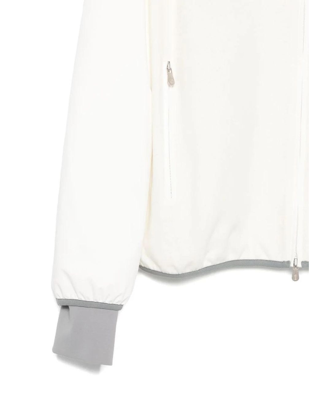 Brunello Cucinelli White Wool-Blend Jacket for men