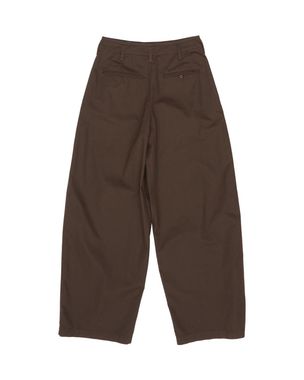 Lemaire Brown Wide Leg Chino Trousers