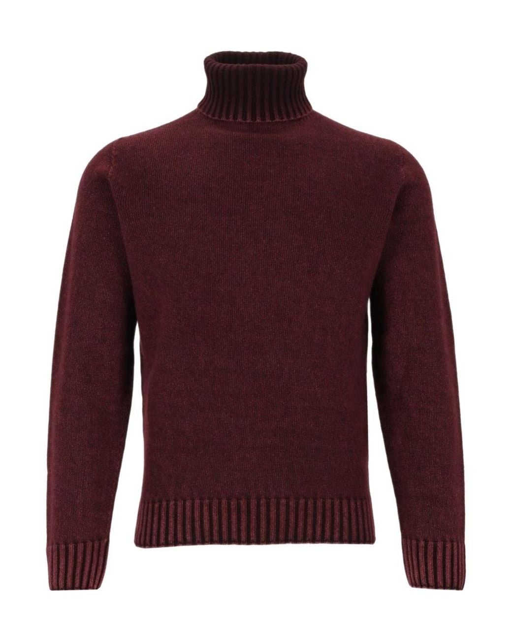 Al Duca D'aosta Red Turtleneck Sweater for men