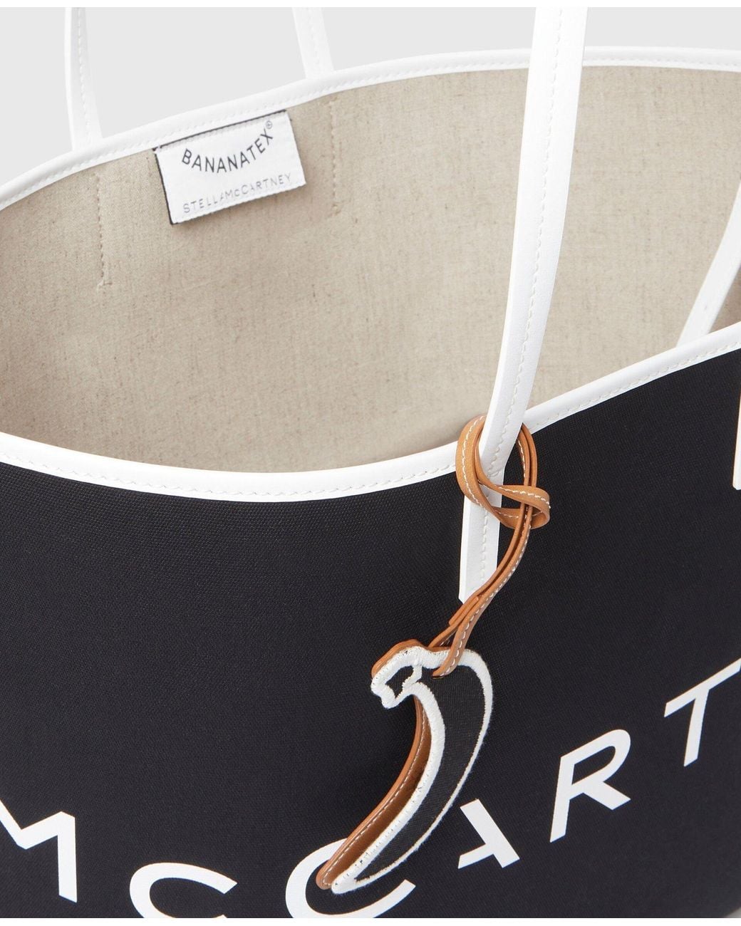 Stella McCartney Black Smc Bananatex Large Tote Bag
