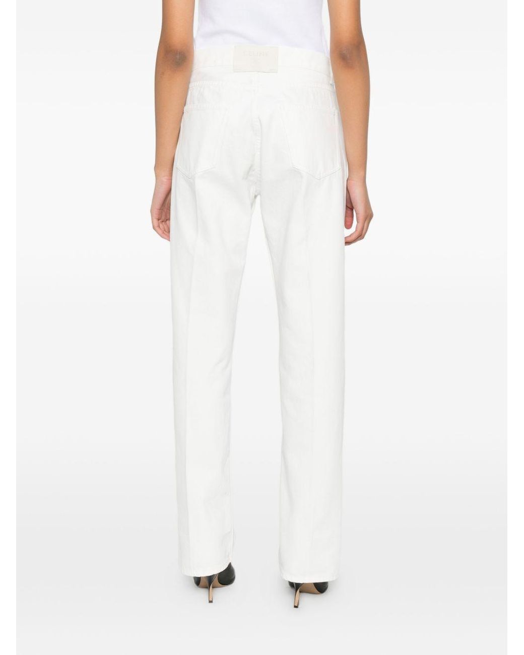 Céline White Boyfriend Jeans 001
