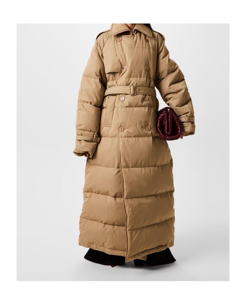 Vetements Natural Puffer Trench Coat