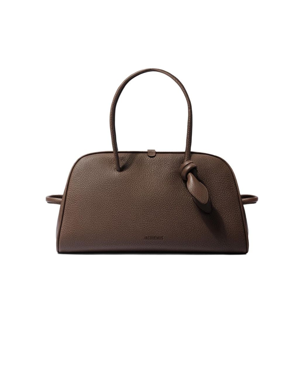 Jacquemus Brown The Turismo Small Soft Bowling Bag for men