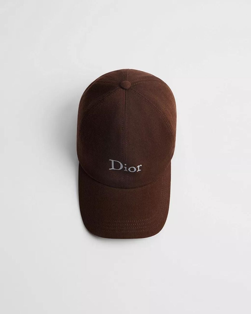 Dior Brown Domed Baseball Cap