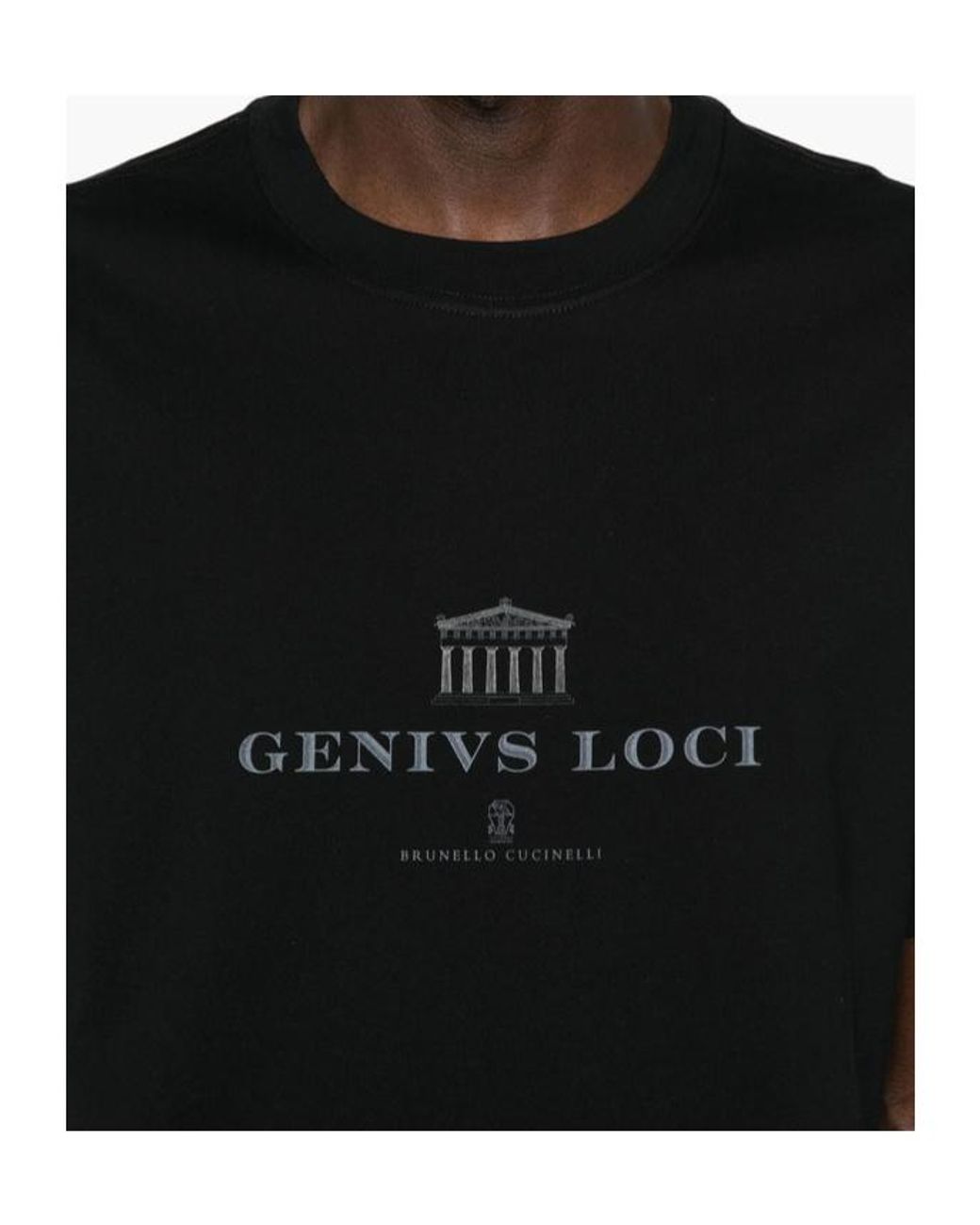 Brunello Cucinelli Black T-Shirts & Vests for men