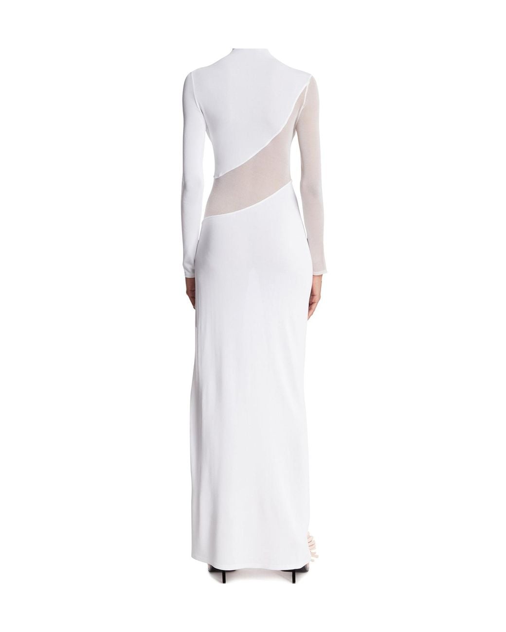 Alaïa White Alaïa Knit Cut Out Dress
