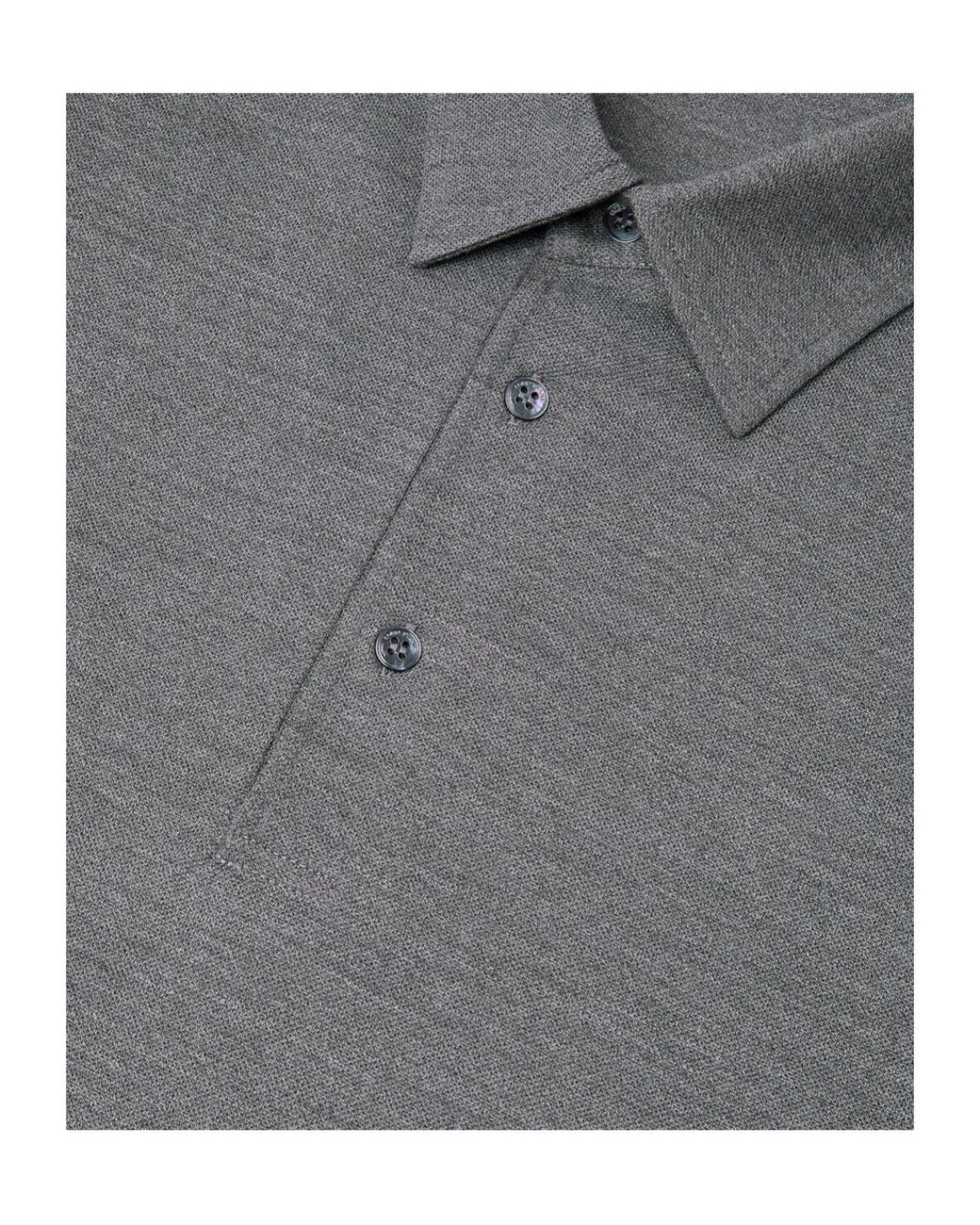 Loro Piana Gray Colmegna Polo Shirt for men