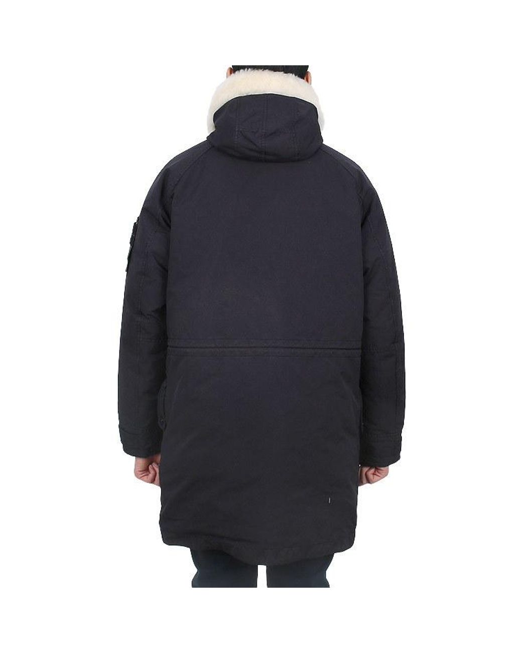 Stone Island Blue David-Tc Parka Coat for men