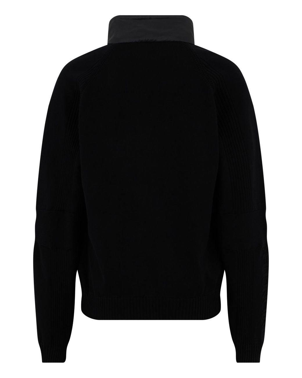 Moncler Black Padded Zip-Up Cardigan