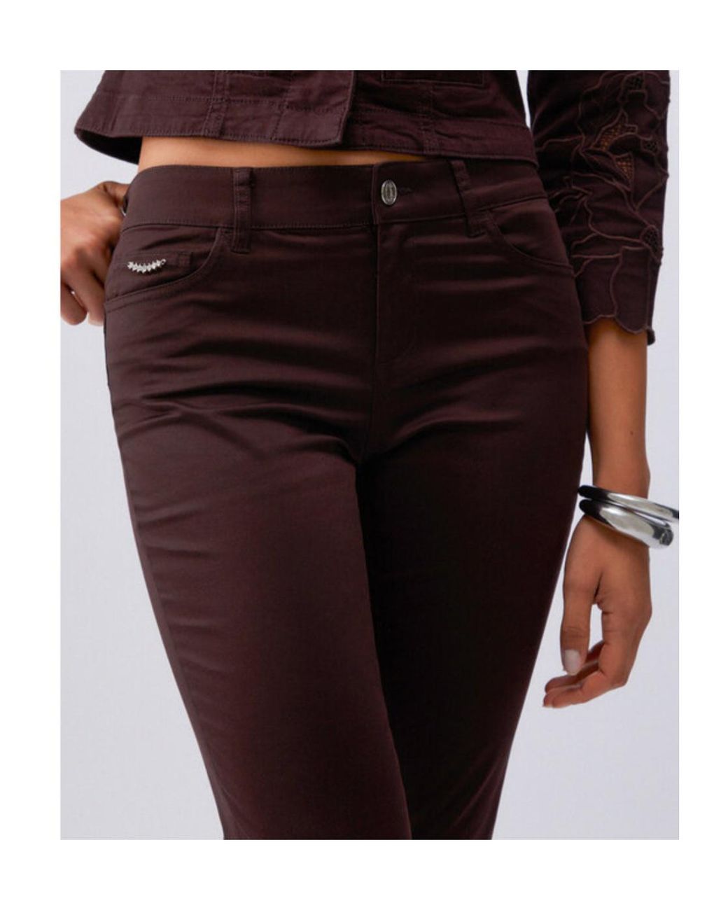 Liu Jo Red Regular-Fit Trousers