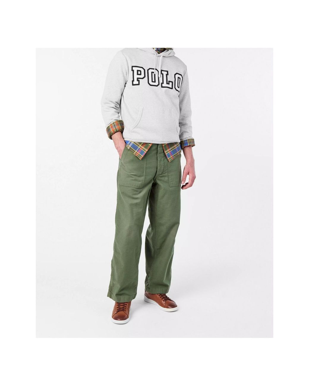 Polo Ralph Lauren Gray Hooded Sweatshirt for men