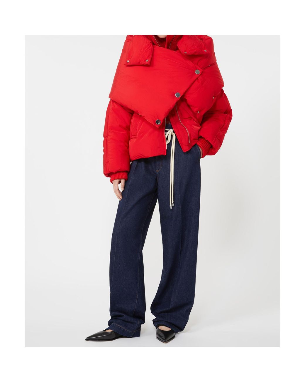 Sportmax Blue Nembi Pleat Detailed Jeans