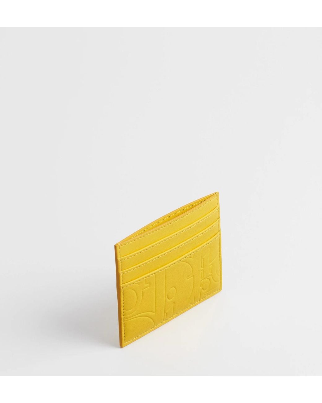 Dior Yellow Card Holder for men