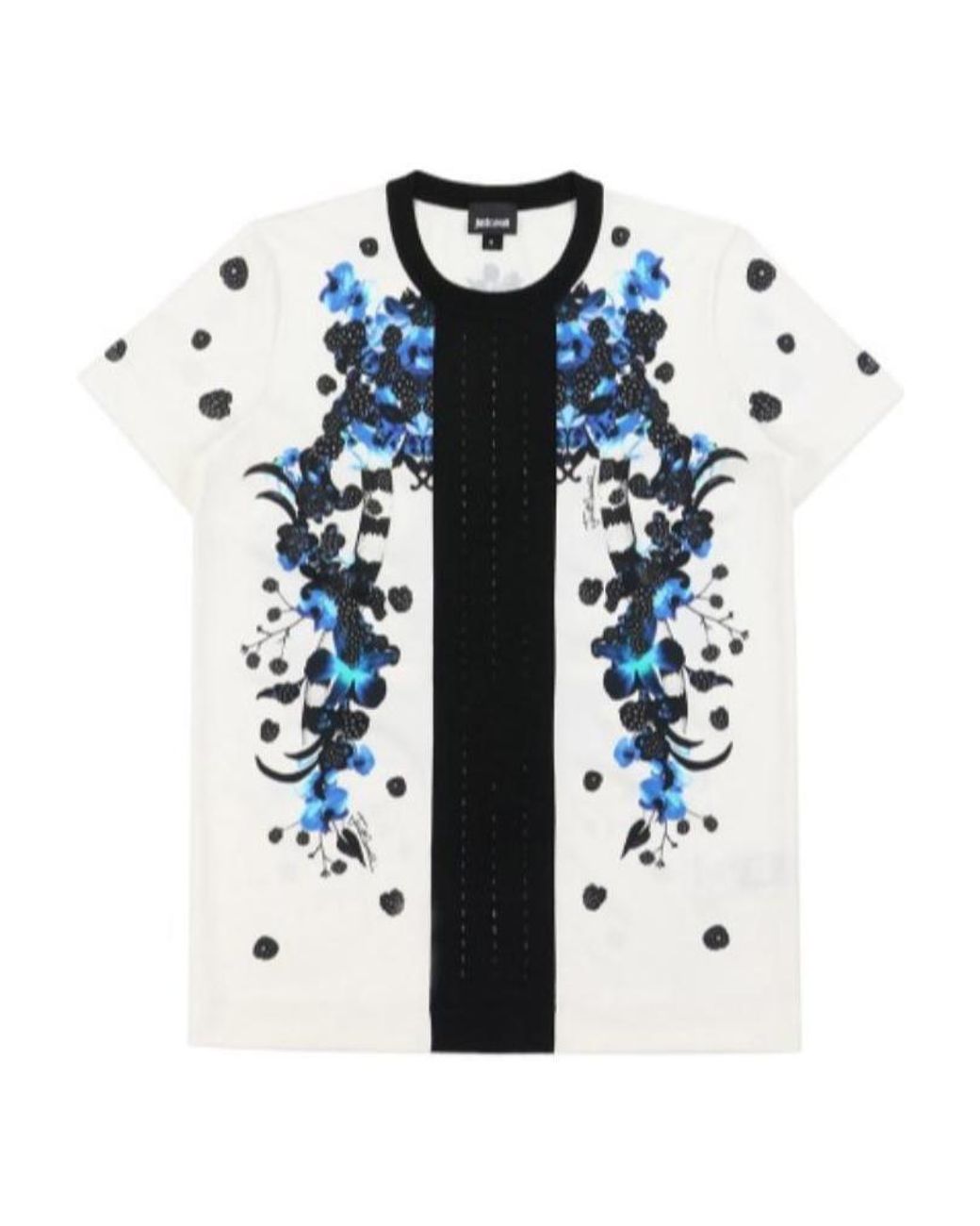 Just Cavalli Blue Logo T-Shirt for men