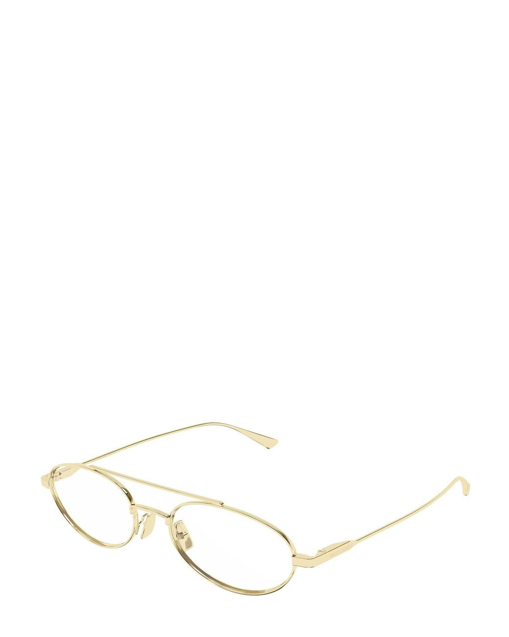 Saint Laurent White Pilot-Frame Glasses for men