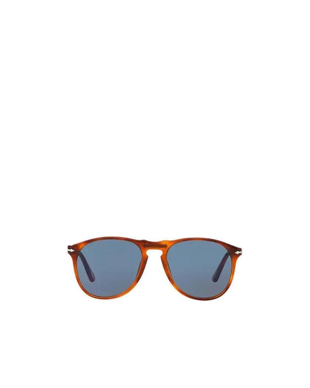 Persol Blue Round Frame Sunglasses for men