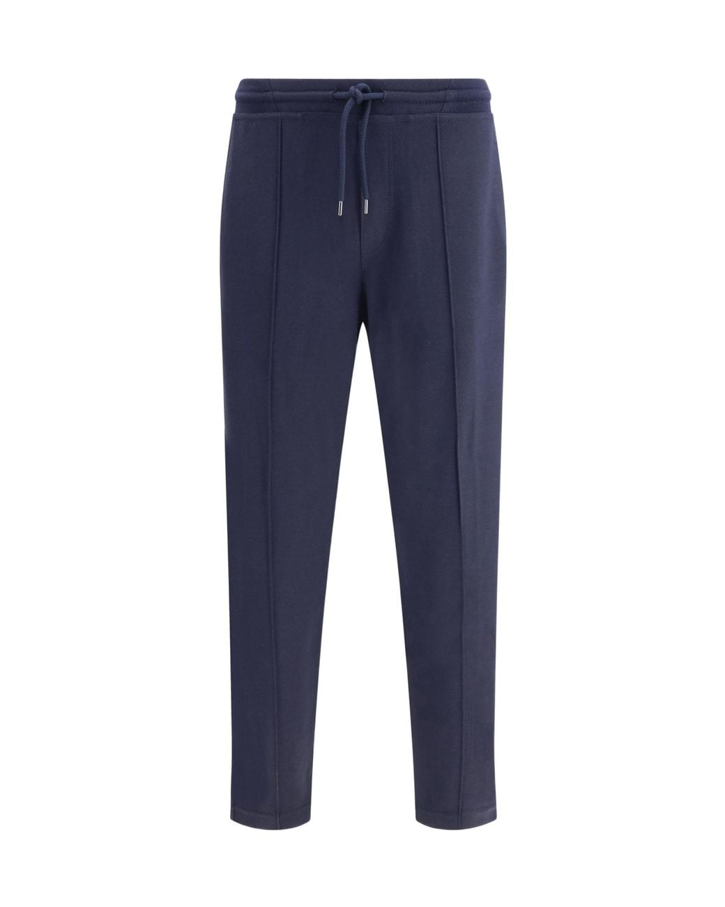 Brunello Cucinelli Blue Elastic Drawstring Waist Pants for men
