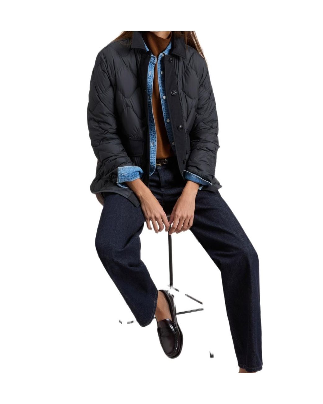 Woolrich Blue Heritage Quilted Down Jacket