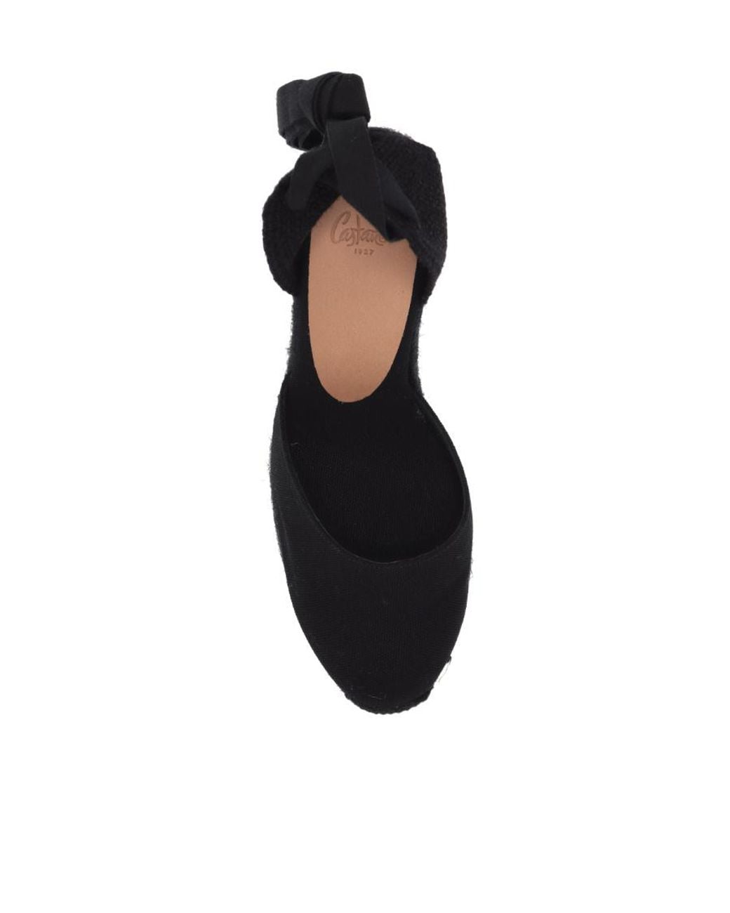 Castaner Black Castañer Carina Wedge Ankle-Strap Espadrilles