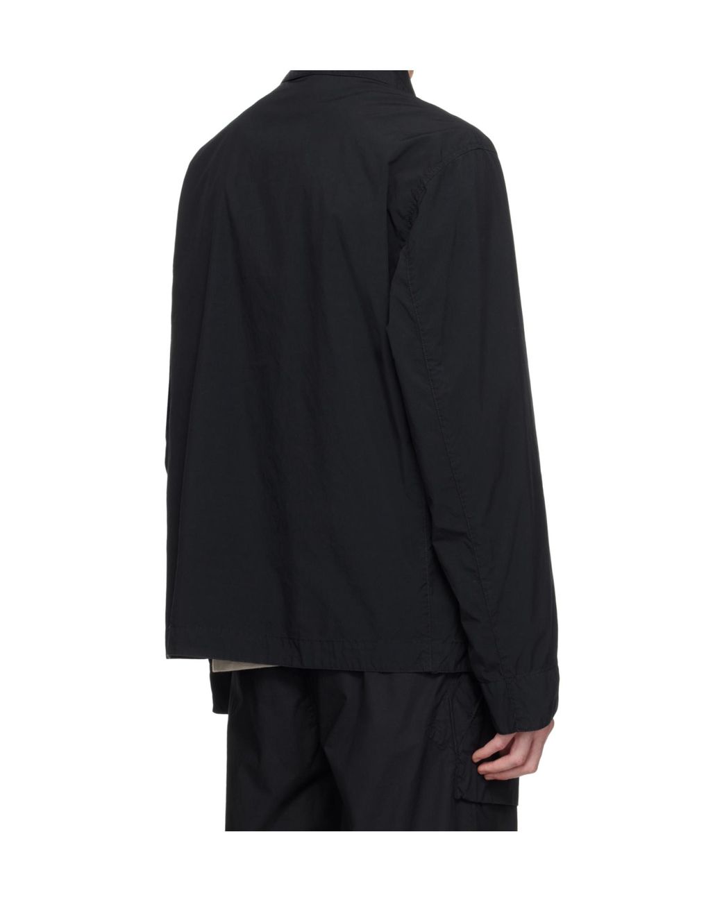 Stone Island Blue Touch Poly-Tc Logo Patch Jacket for men