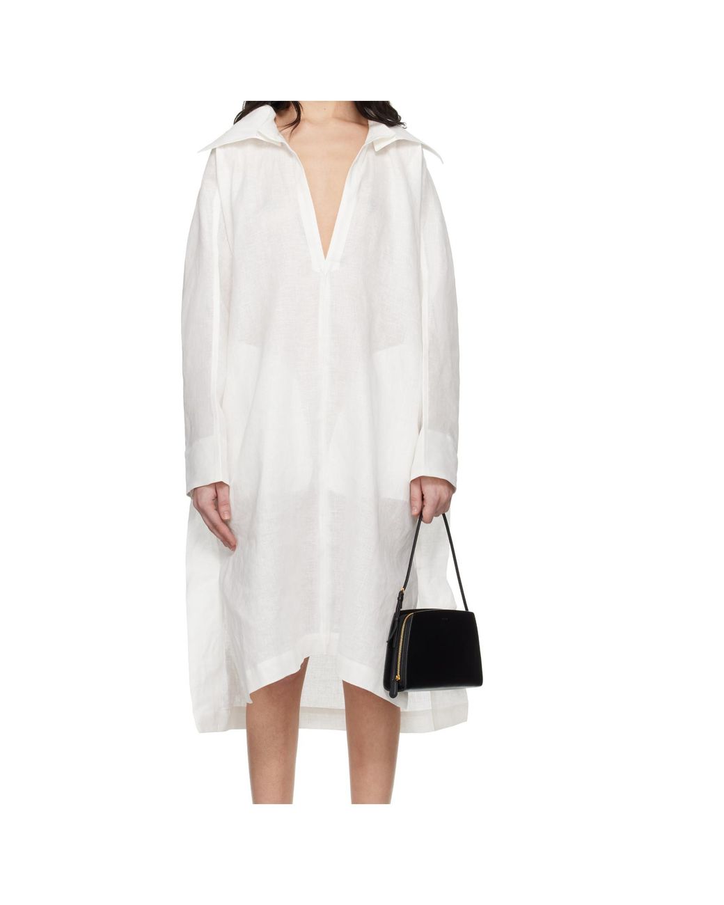 Issey Miyake White Hempen Dress