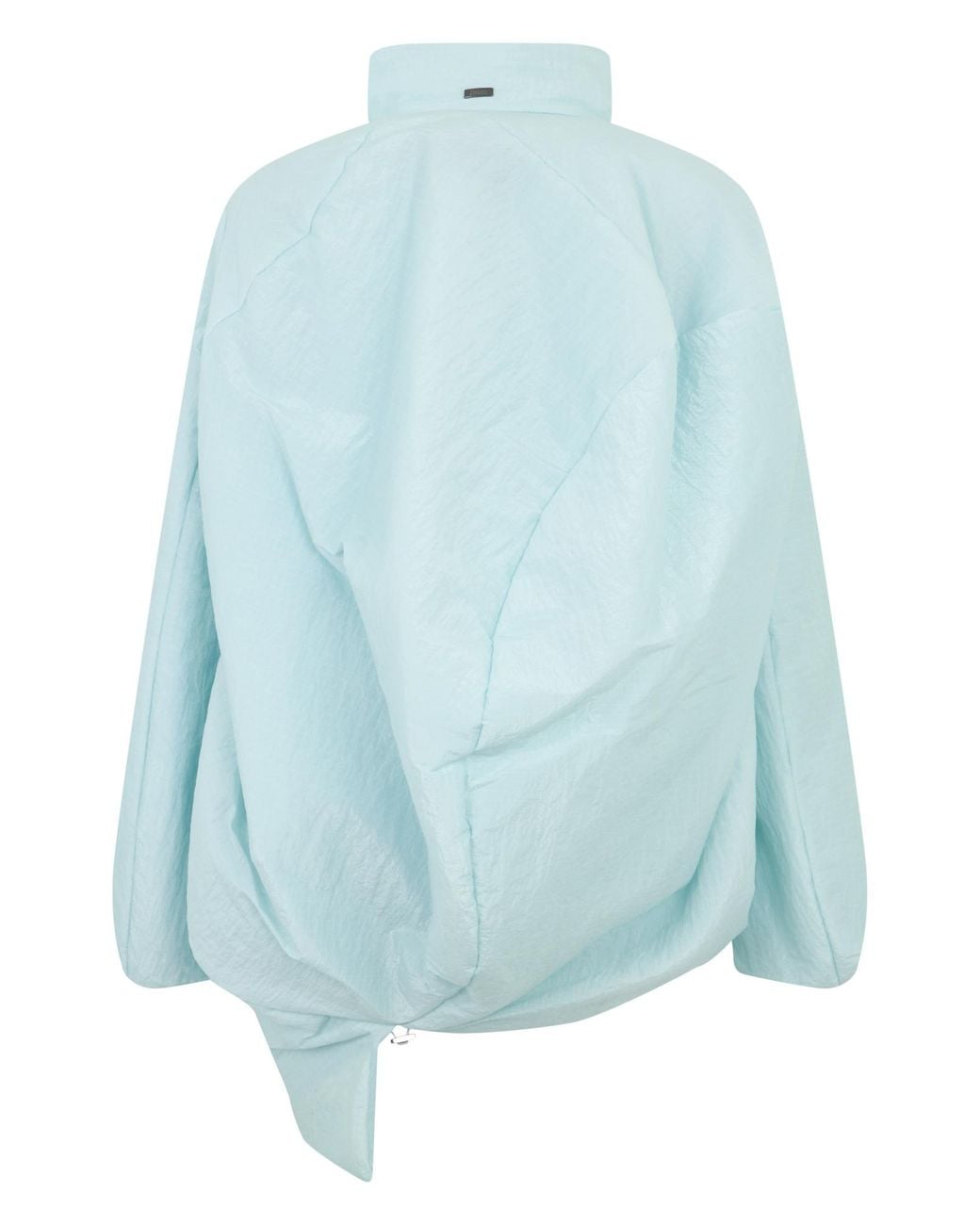 Herno Blue Asymmetric High-Collar Jacket for men
