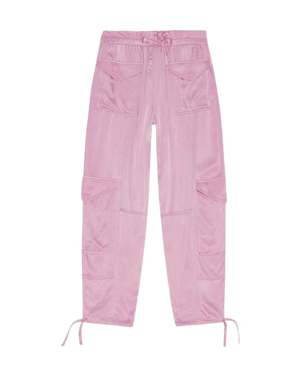 Ganni Pink Washed Trousers