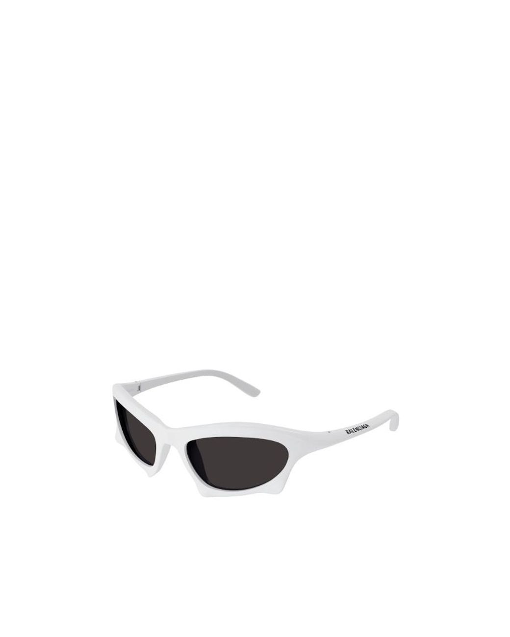 Balenciaga White Eyewear Bat Frame Sunglasses for men