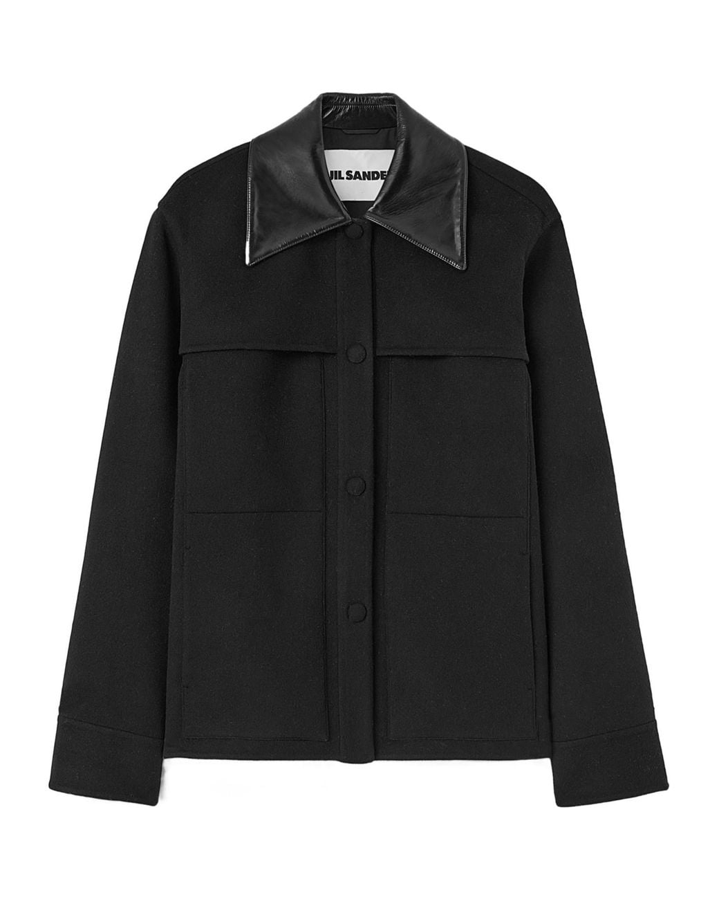Jil Sander Black Long-Sleeved Overshirt