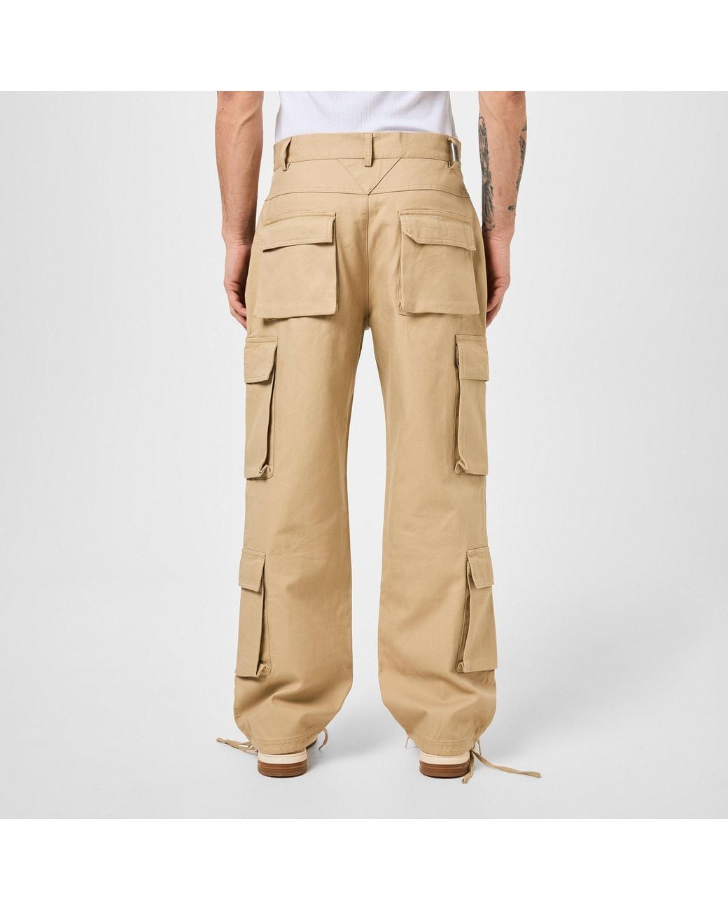 Represent Natural Loose Cargo Pants for men