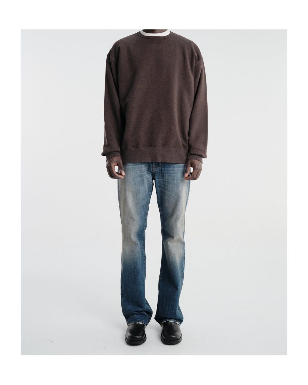 Maison Margiela Brown 4-Stitch Panelled Sweatshirt for men