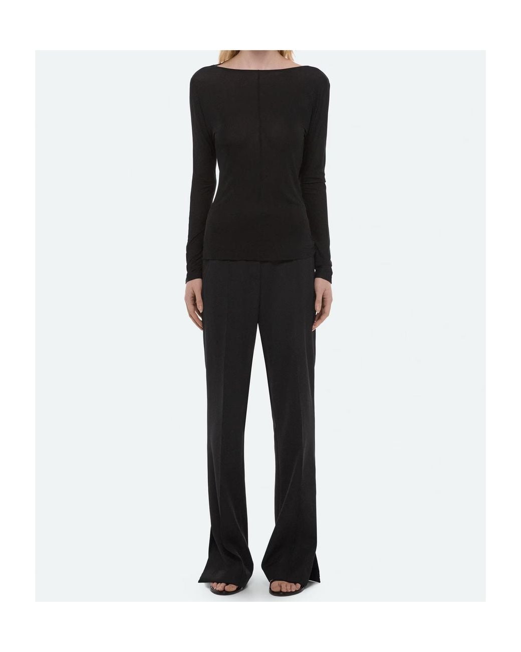 Helmut Lang Black Long-Sleeved T-Shirt