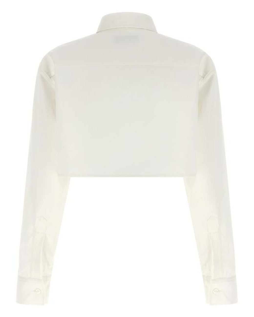 Balenciaga White Cropped Shirt