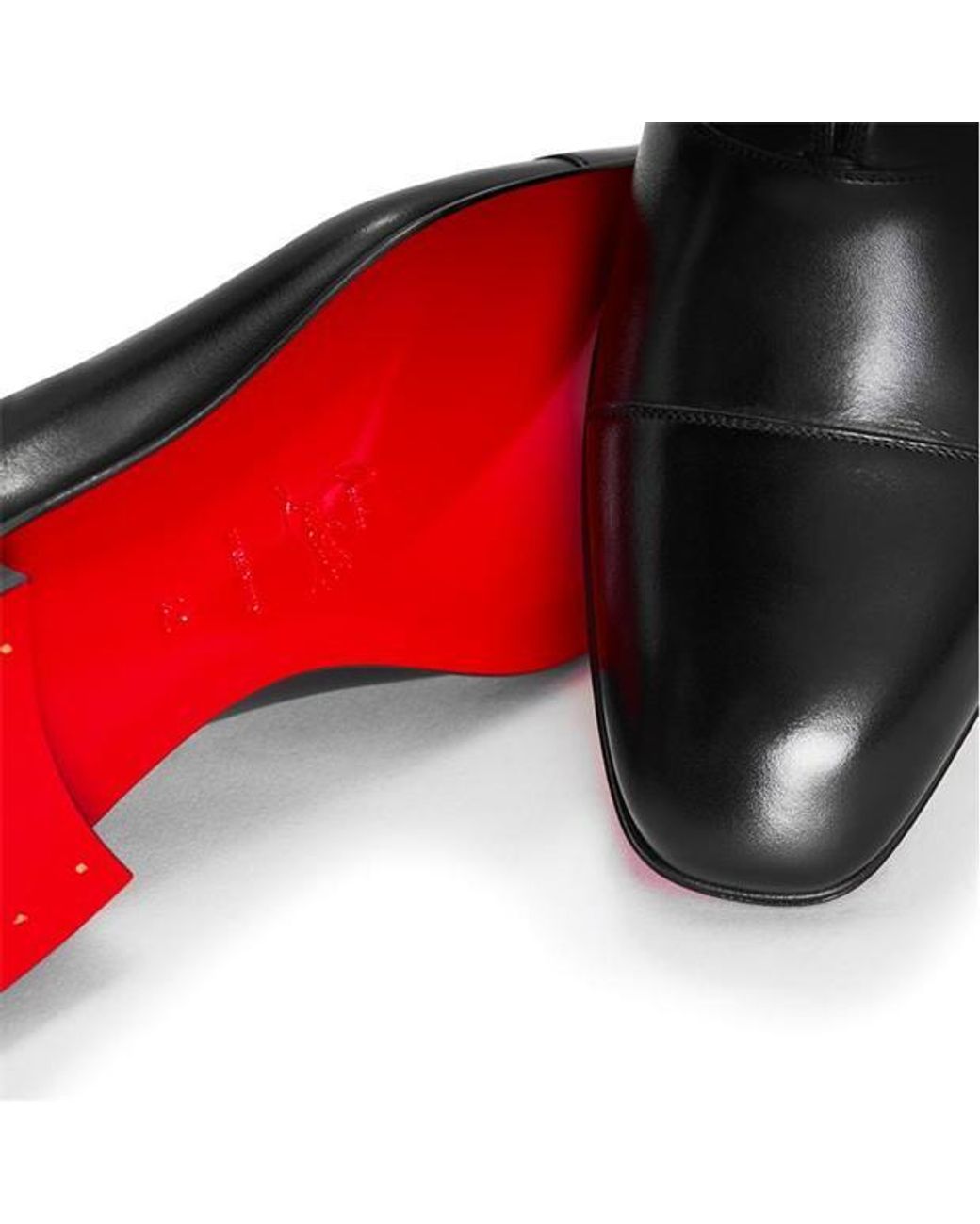 Christian Louboutin Black Lace-Up Business Formal Shoes for men