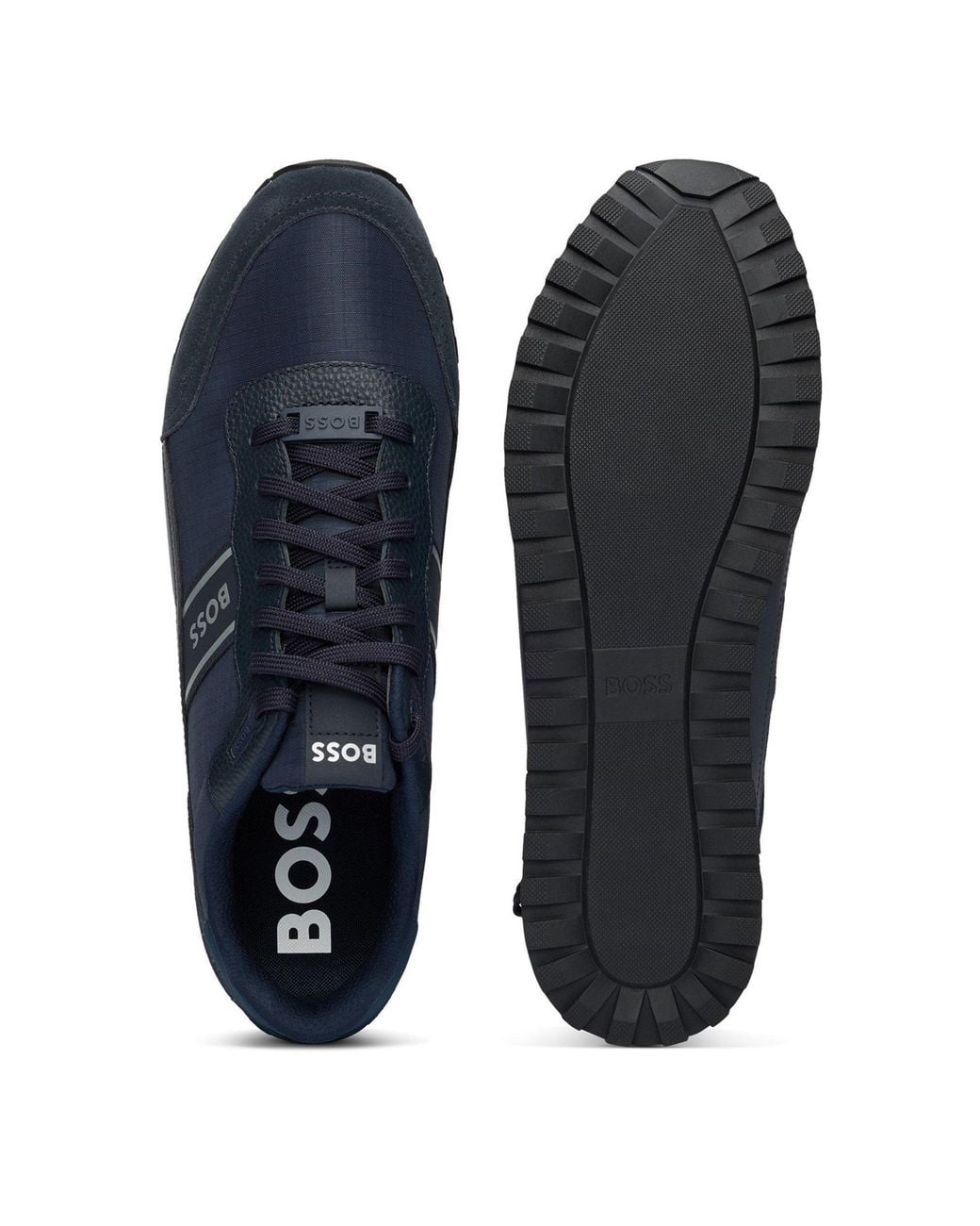 Boss Blue Simple Sports Shoes for men