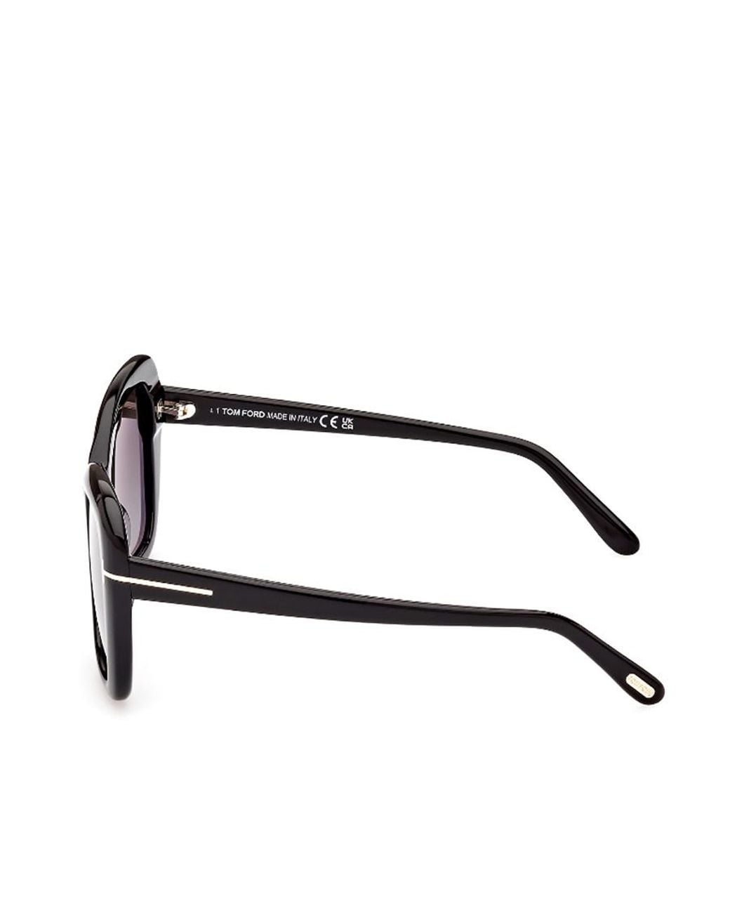 Tom Ford Metallic Eyewear Cat-Eye Frame Sunglasses