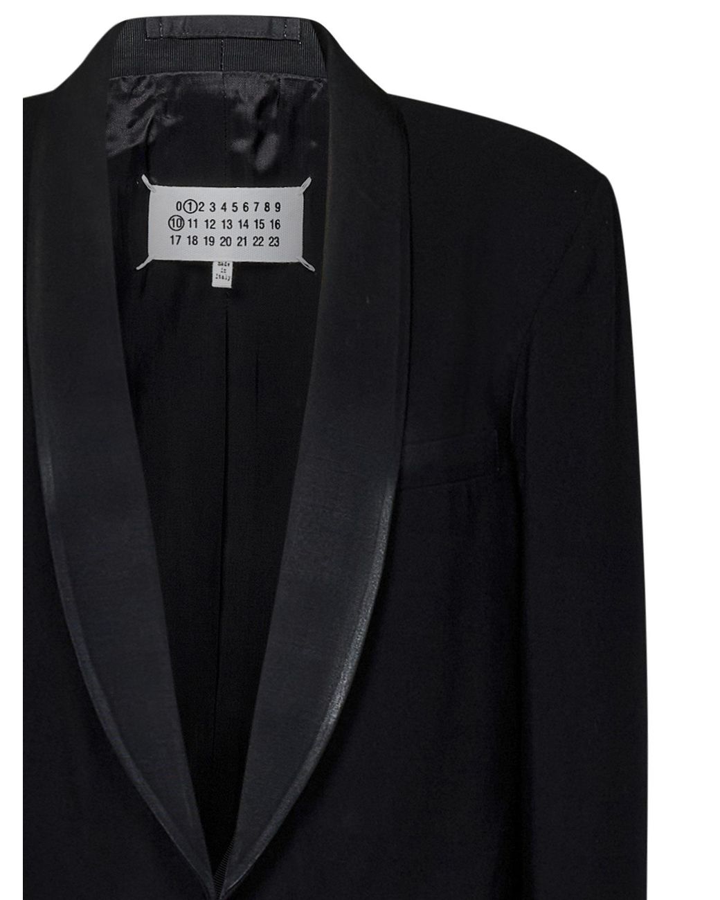 Maison Margiela Black Gabardine Blazer