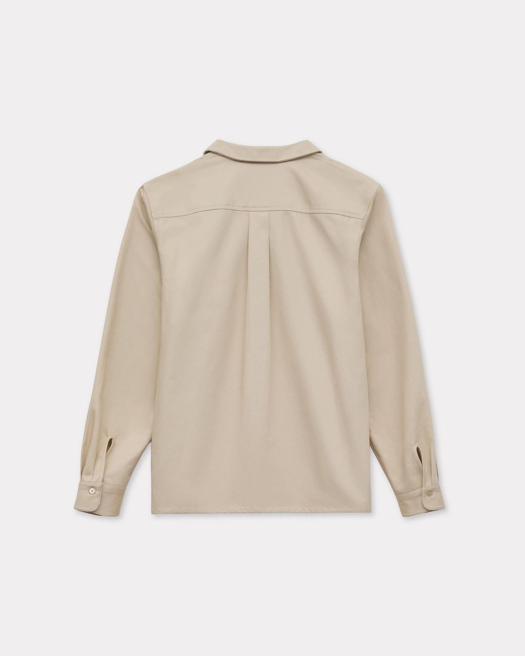 KENZO Natural Embroidered Pocket Shirt for men