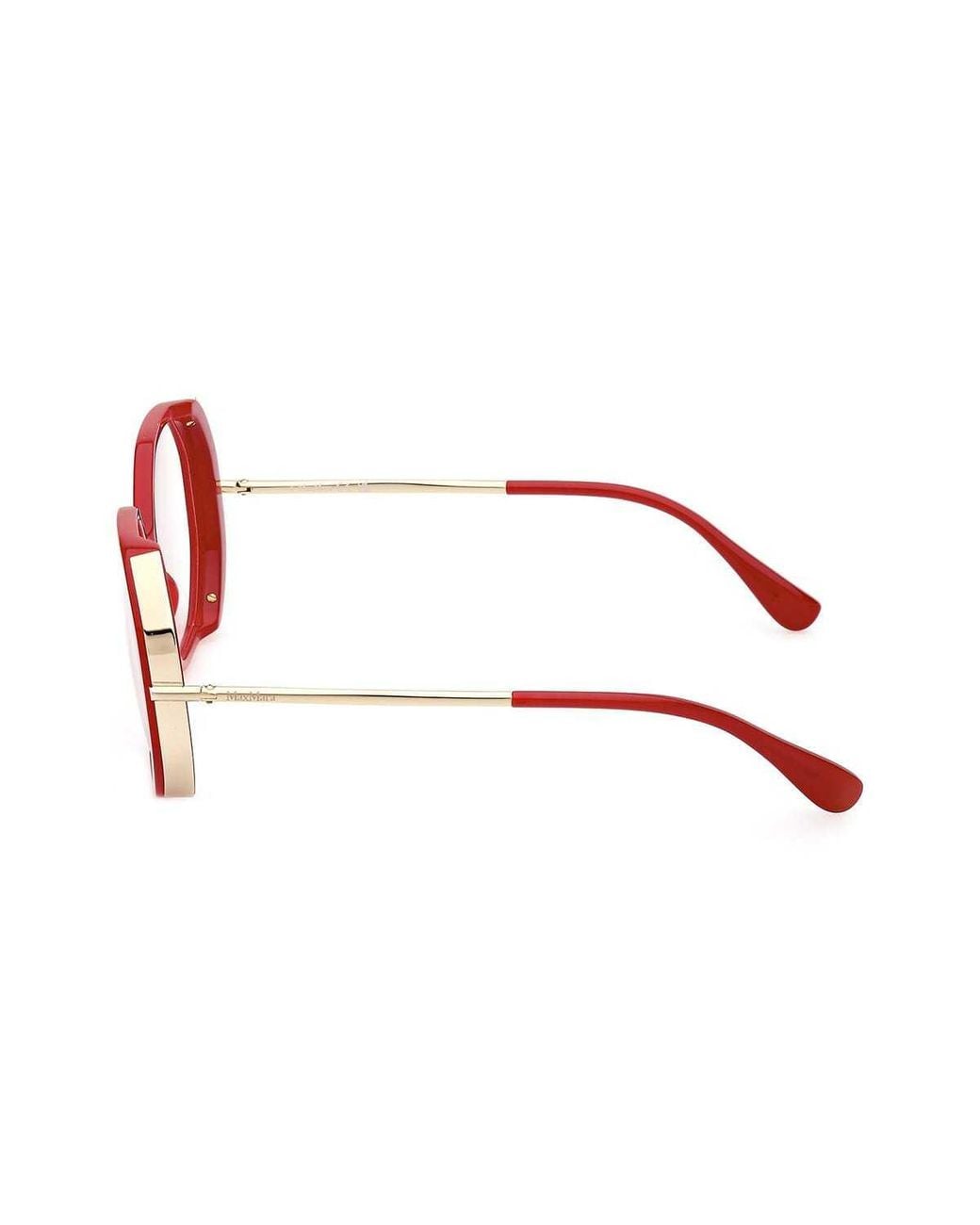 Max Mara Black Geometric Frame Glasses