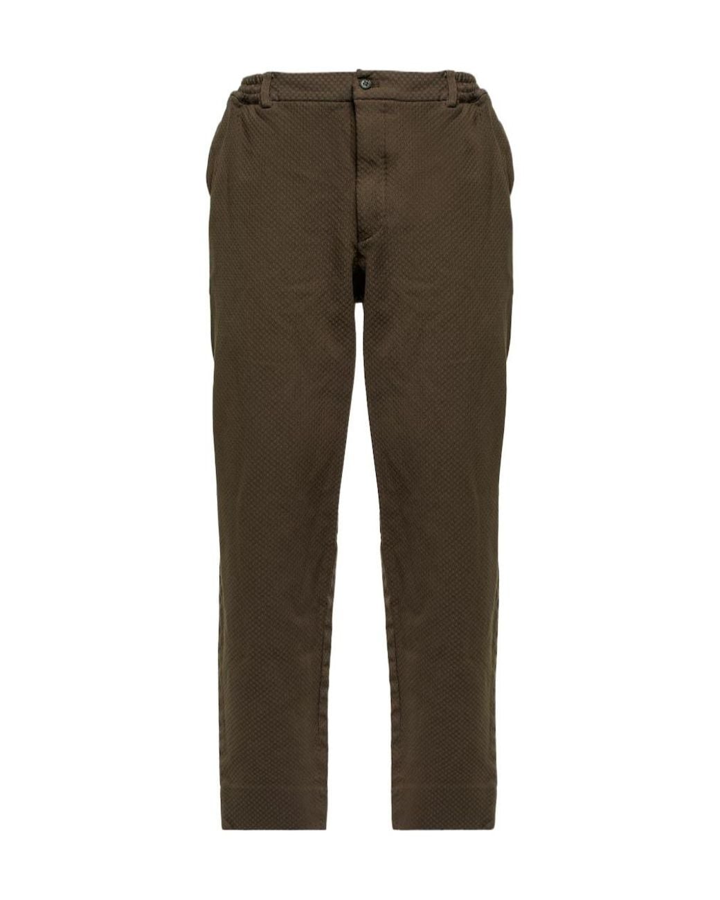 Comme des Garçons Green Casual Pants With Belt Loops for men