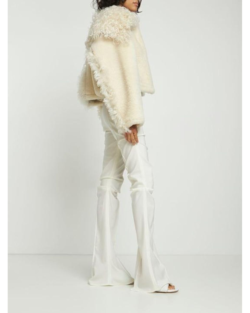 Jacquemus White Le Pantalon Merria Stretch Wool Pants