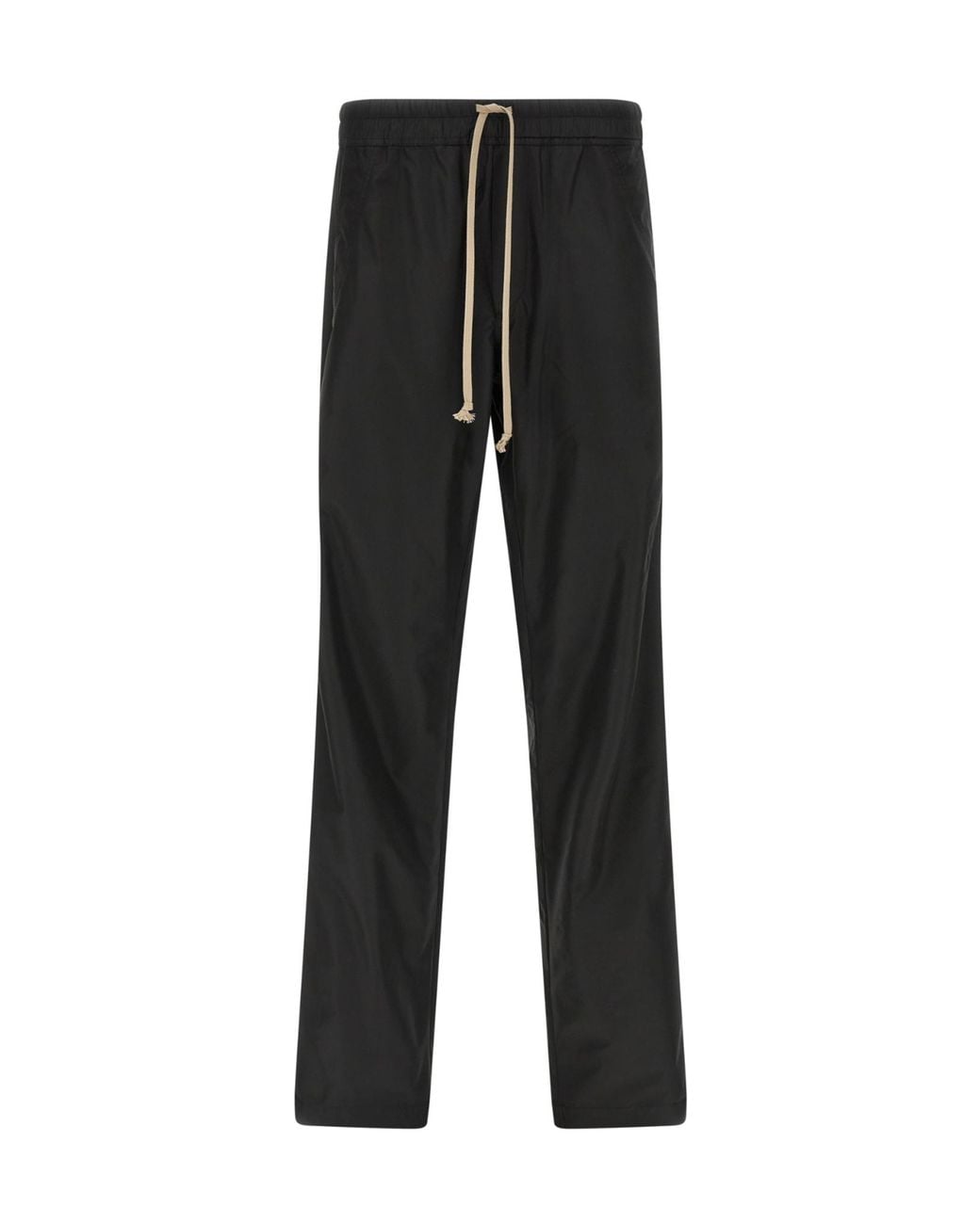 Moncler Black Moncler Rick Owens Drawstring Straight Leg Pants for men